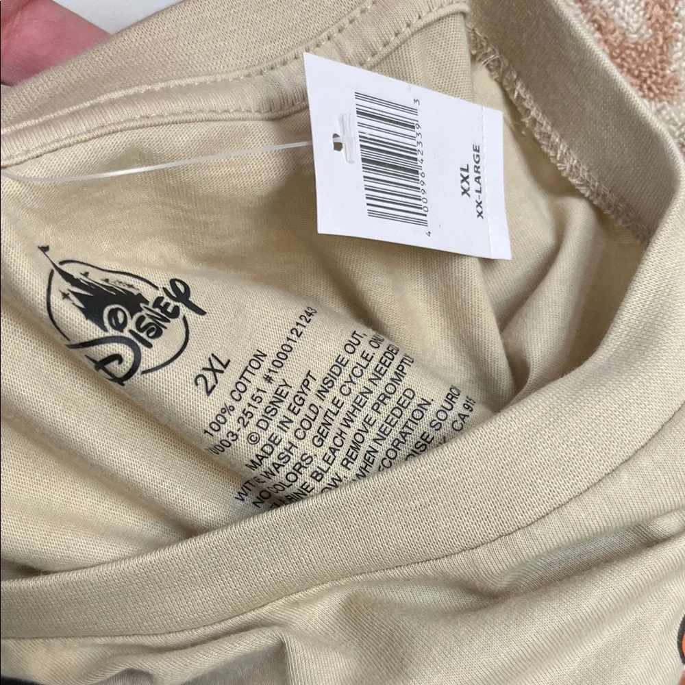 🏰 Walt Disney World Fall Vibes Tan T-Shirt XXL New! NWT 🧡 2025 Park Exclusive - Picture 3 of 4